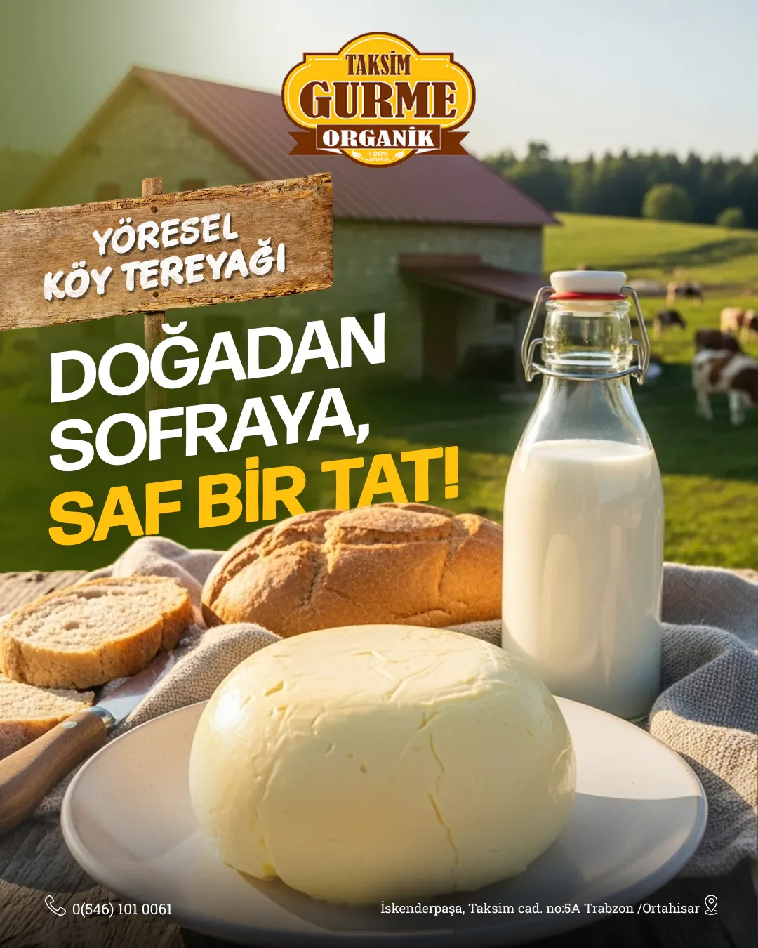 Taksim Gurme Organik Yöresel Köy… Rize sosyal medya referansı (Post)