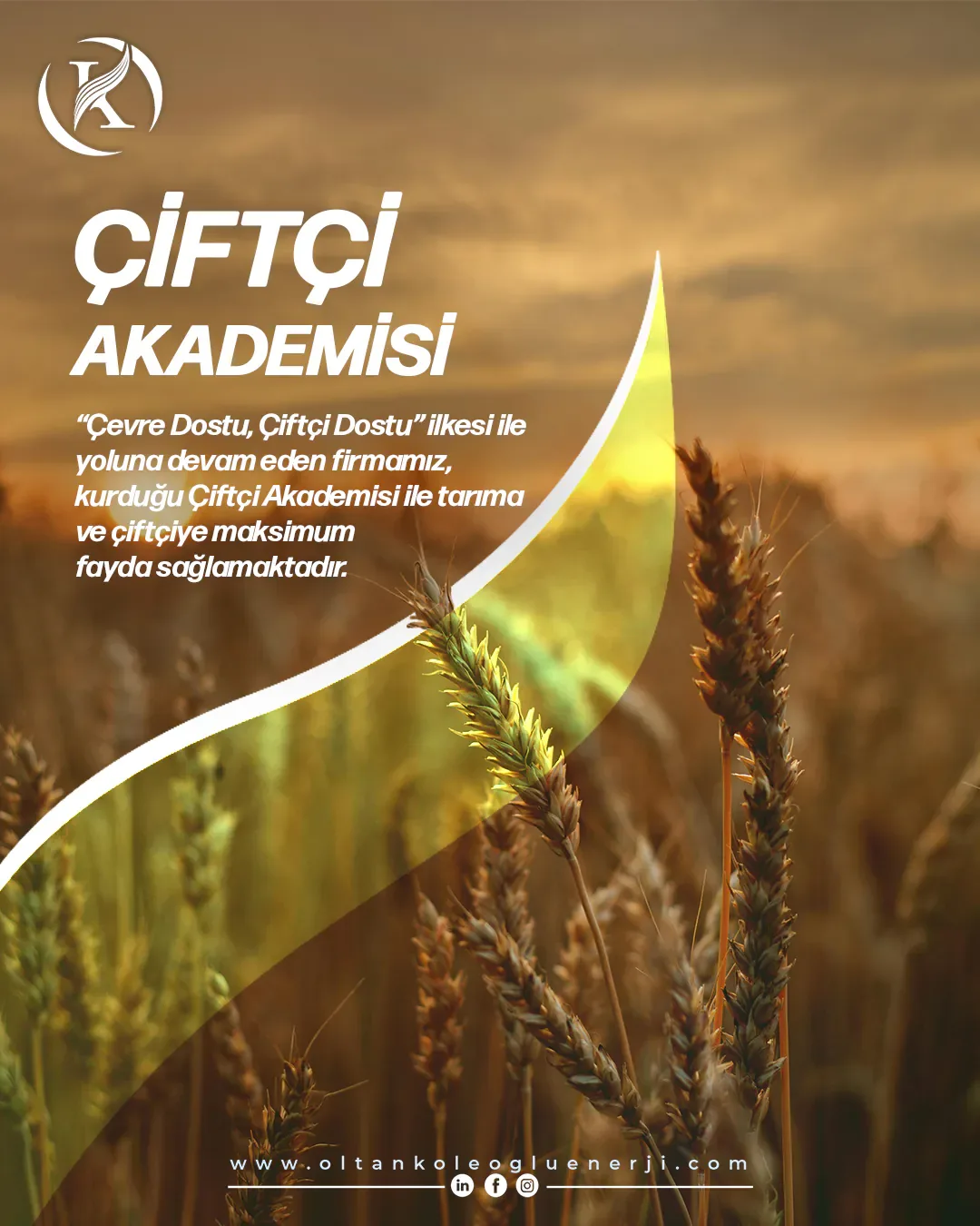 Oltan Köleoğlu Enerji Çiftçi Akademisi Rize sosyal medya referansı (Post)