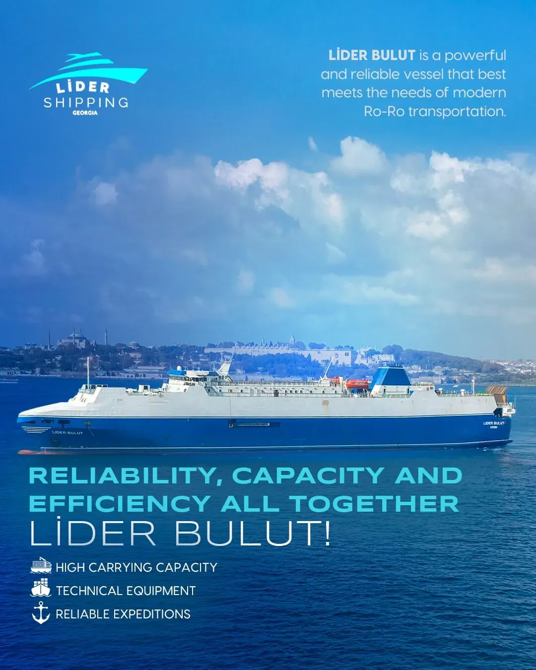 Lider Shipping Georgia Rize sosyal medya referansı (Post)