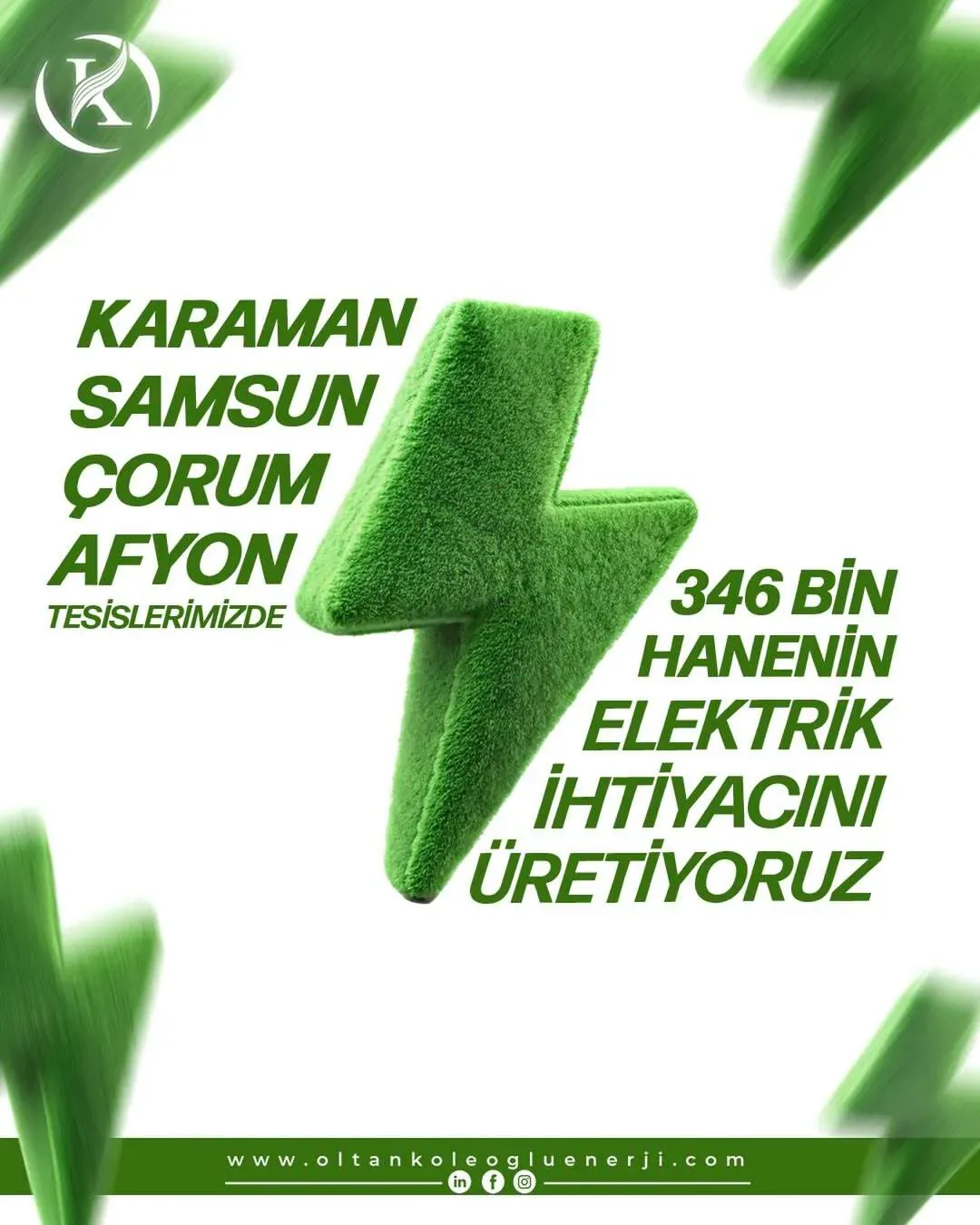 Oltan Köleoğlu Enerji Rize sosyal medya referansı (Post)